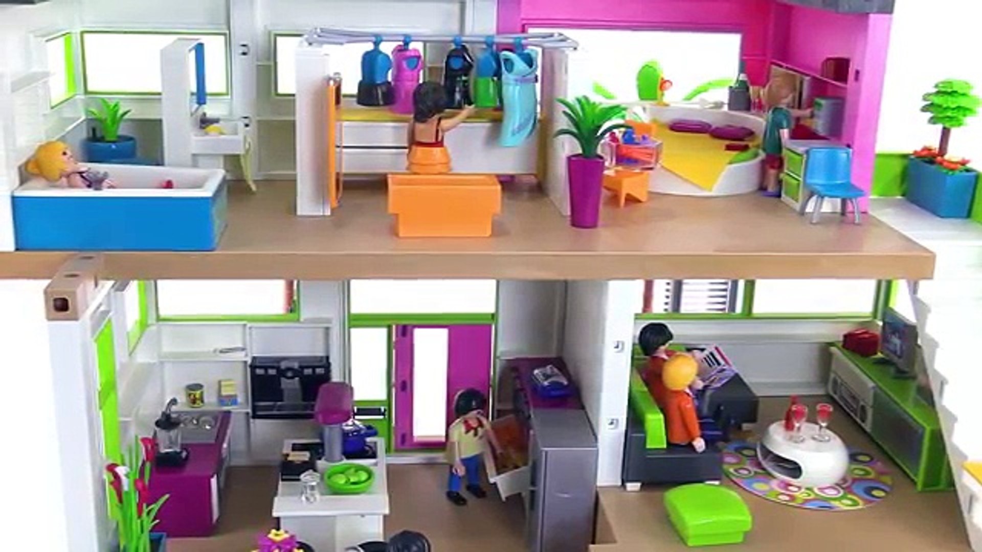 Playmobil unboxing : Modern luxury mansion (2014) - 5574, 5575, 5576, 5577   5579, 5582  5586 