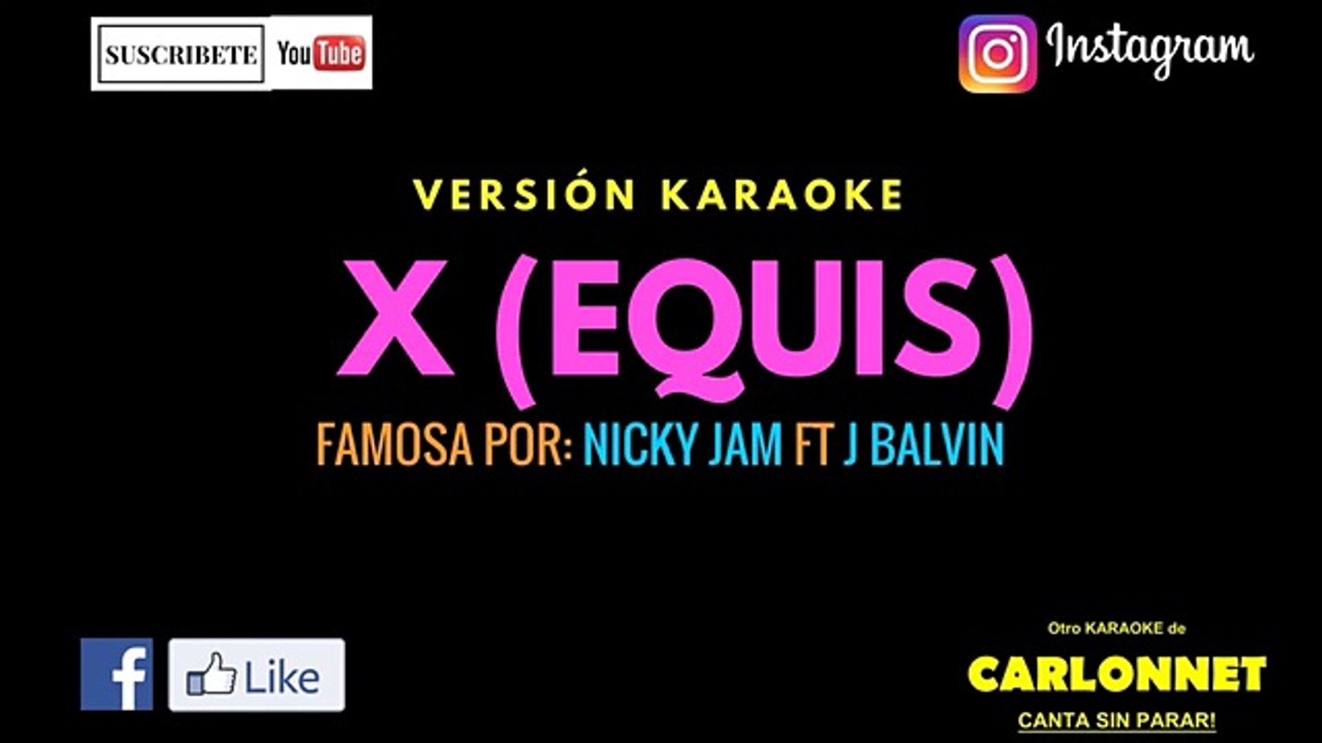 ⁣Nicky Jam x J Balvin (X Equis) Letra Official