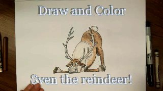 Drawing: How To Draw Sven from Frozen! Step By Step - Fan Art