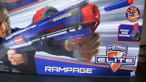 Nerf N-Strike Elite Rampage - Unboxing, Review, and Range Test.