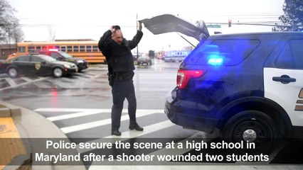 Police secure scene at Maryland high school after shooting