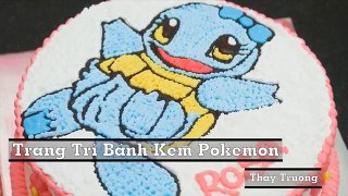Pokémon GO - Bánh kem sinh nhật mẫu Rùa Kini cực kì dễ thương