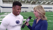 Saquon Barkley: 'I'm done running with a shirt off, I'm ready to put pads on'