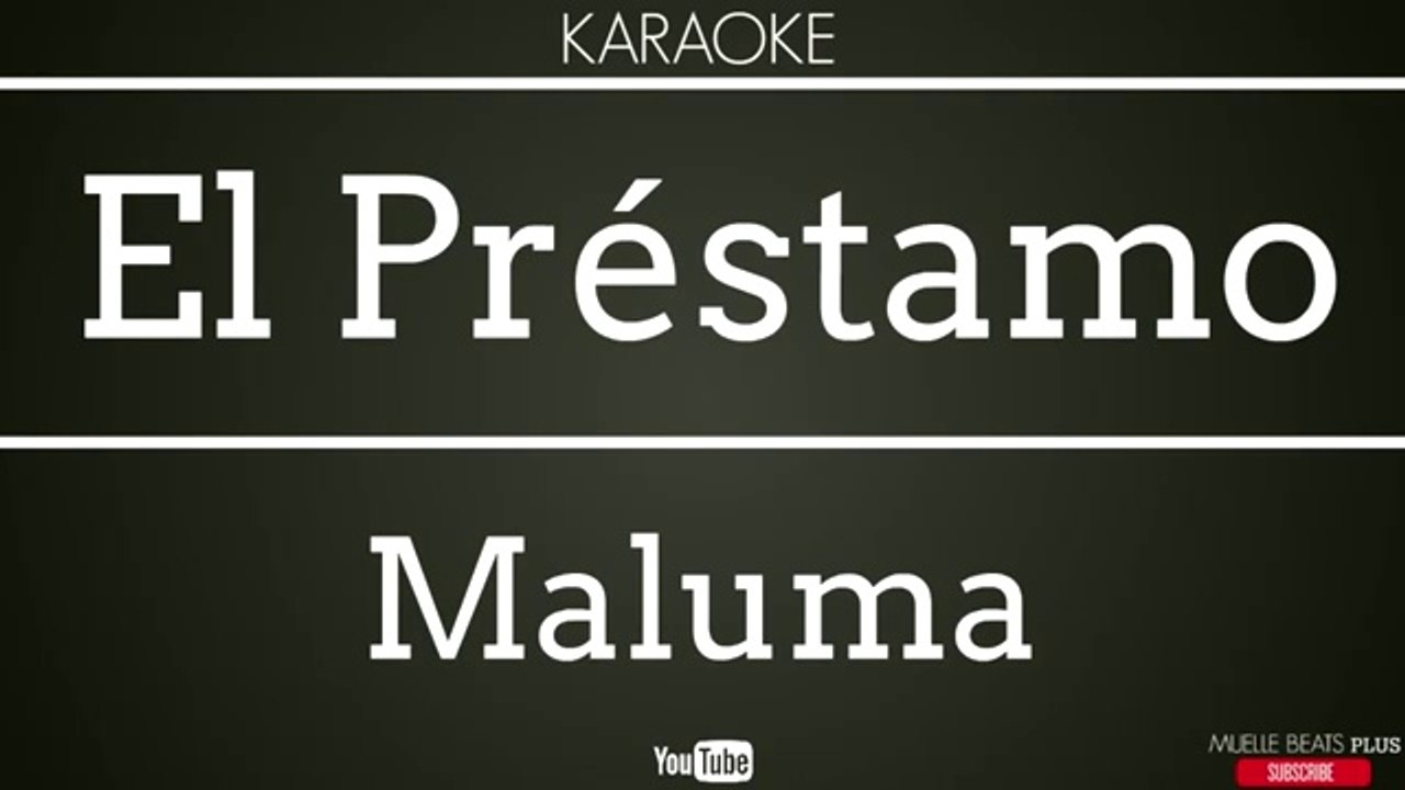 MALUMA - EL PRESTAMO (LETRA OFFICIAL)