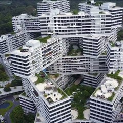 Cet enchevêtrement d'immeuble à Singapour est incroyable