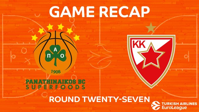 Highlights: Panathinaikos Superfoods Athens - Crvena Zvezda mts Belgrade