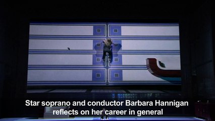 Star soprano and conductor Barbara Hannigan at Paris Opera