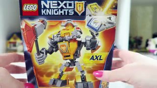 LEGO Nexo Knights 2017 Battle Suits Axl Build + Combo NEXO Powers Blind Bags Opening Kids Toys