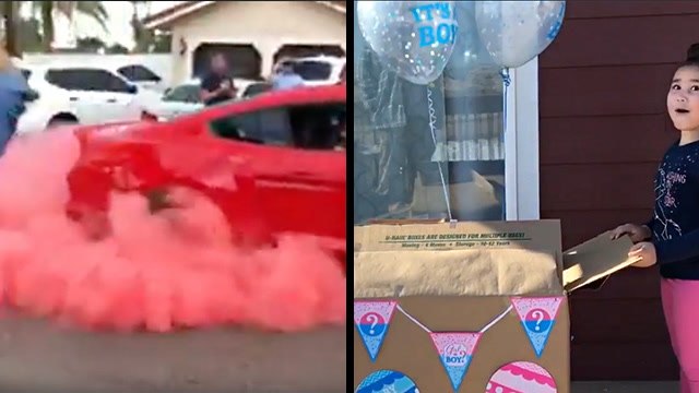 Gender Reveal Is Up In Smoke & 'It's A Boy' Balloons In A Box