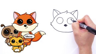 How to Draw a Cartoon Fox Cute and Easy