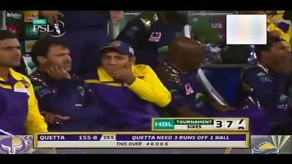 Thrilling Last Over Of Eliminator 1 _ Peshawar Zalmi Vs Quetta Gladiators