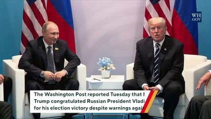 Скачать видео: Report: Trump Congratulated Putin Despite 'Do Not Congratulate' Warning in Briefing Materials