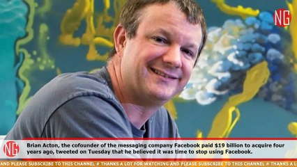 Former Facebook Insider Wants Us To Stop Using FB