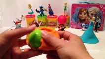 Disney Kinder Surprise Play Doh Eggs Alice in Wonderland Frozen Elsa Squinkies