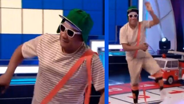 Roda a Roda Jequiti (18/03/2018) - Liminha dança musica tema do Chaves vestido de Chaves