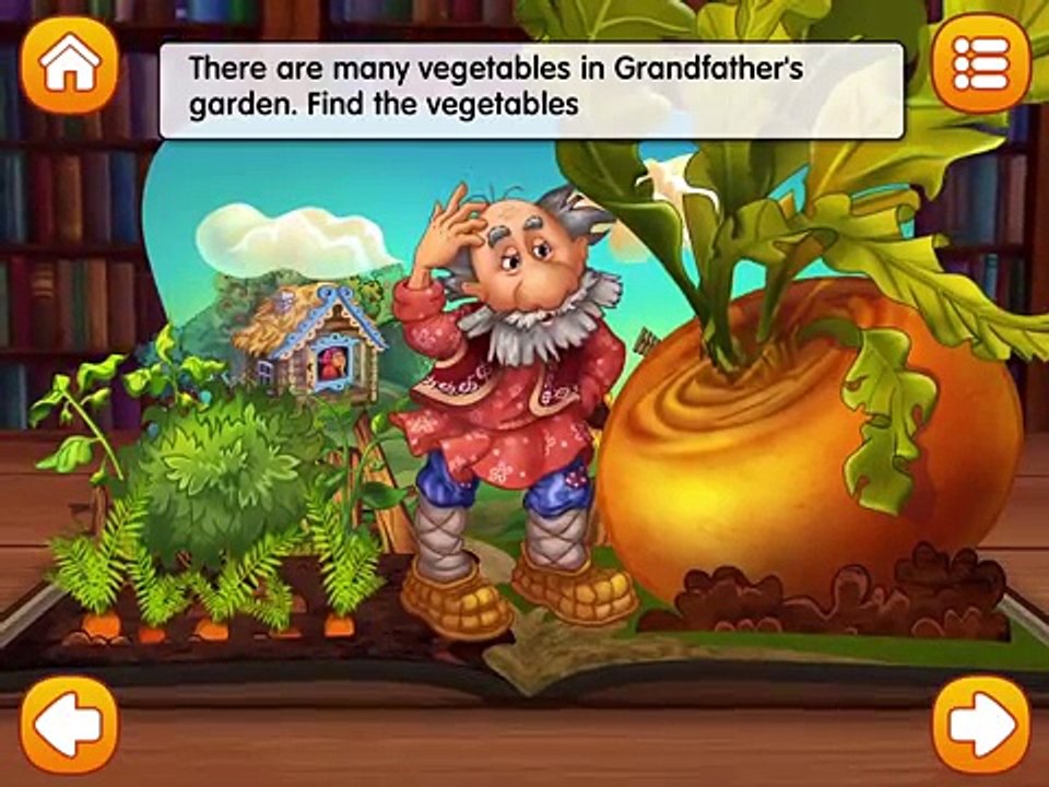 Fairy Tales for Kids - The Enormous Turnip - russian folk tale | Сказка РЕПКА на английском языке