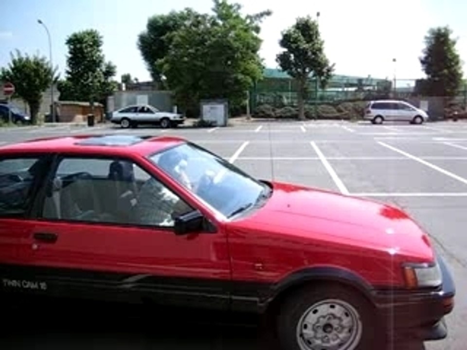 Toyota Corolla GT AE86 test à Bruxelles