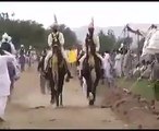 Sultan Muhammad Ali Sahib and Zaman Shah Sahib riding the famous horses NAGEENA (late) & MASTAANA