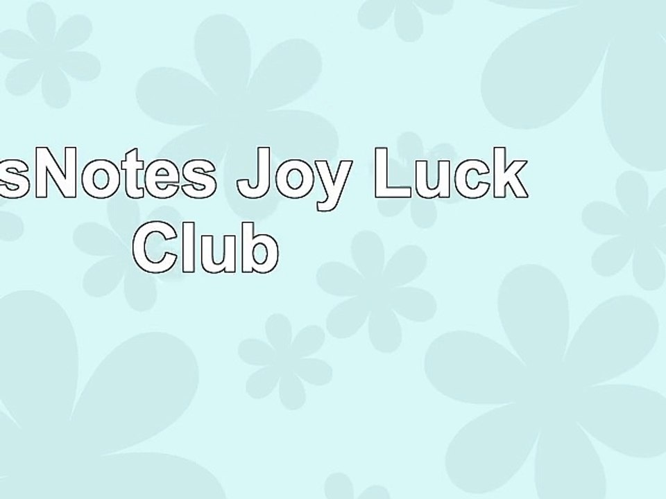 "CliffsNotes Joy Luck Club 0e6e79b7"