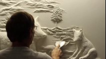 Sculpter une oeuvre d'art dans du plâtre !