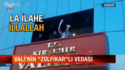 Kırşehir Valisi Necati Şentürk'ten 'Zülfikar'lı veda