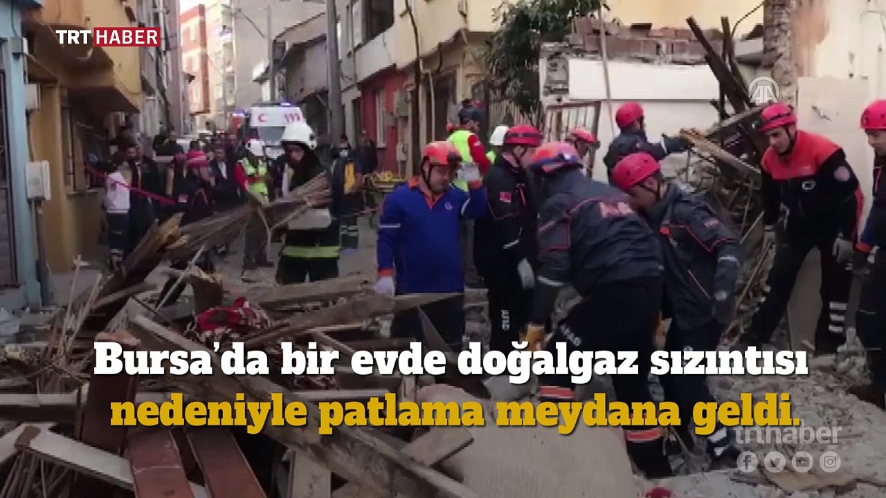 Bursa'da doğalgaz patlaması