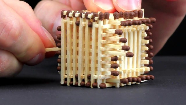 How to Make a Match House Without Glue and Burn it Down and Burn it Down