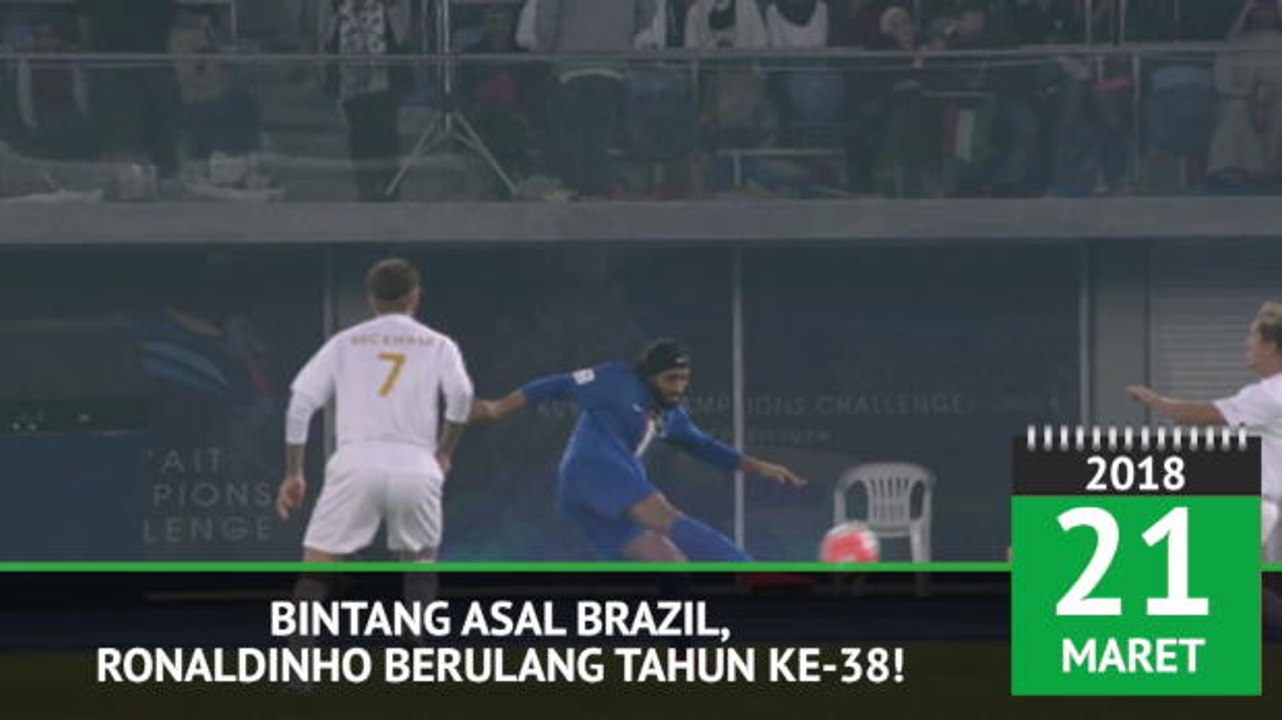 Born this Day - Ronaldinho Berulang Tahun Ke-38!