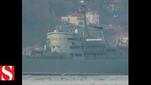 Rus savaş gemisi İstanbul Boğazı�ndan geçti