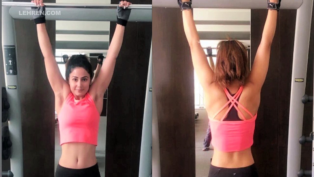 Hina Khan Sweats Out At Gym