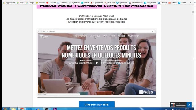 J'ai généré mes premiers revenu d'affiliation en 2 mois grâce à Mlle Webmarketing