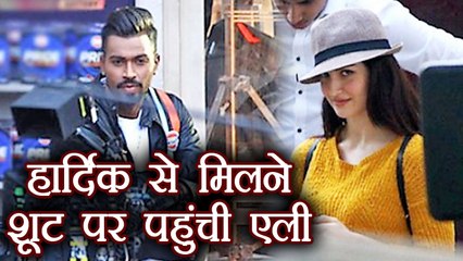 Hardik Pandaya - Eli Avram spotted TOGETHER at an Ad shoot | FilmiBeat