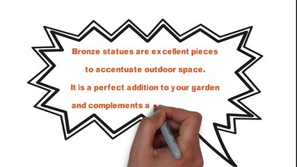 Accentuate your garden space with bronze statues