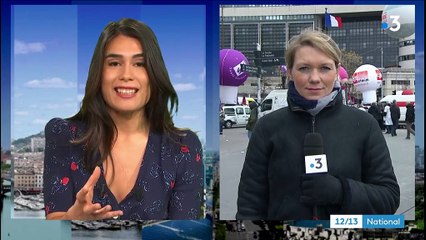 Grève : cheminots et fonctionnaires manifestent à Paris