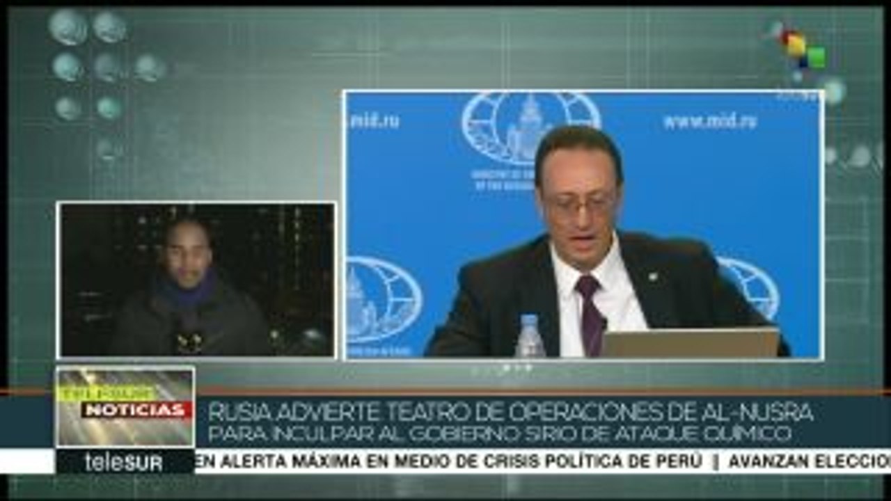 Rusia denuncia manipulación mediática para desacreditar al gob. sirio