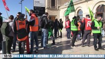 Face au projet de réforme de la SNCF, les cheminots se mobilisent