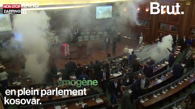 Kosovo : Jets de gaz lacrymogènes au Parlement (Vidéo)