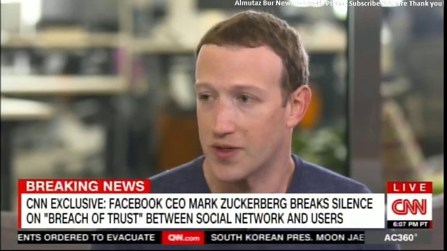 EXCLUSIVE: Facebook CEO Mark Zuckerberg breaks silence on BREACH OF TRUST between Social Network and Users. #Facebook #CNN #MarkZuckerberg #SocialMedia #BreakingNews