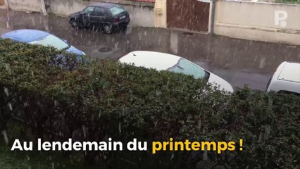Il neige au printemps sur les Bouches-du-Rhône