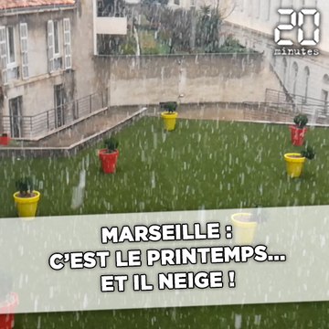 Marseille: C'est le printemps... et il neige!