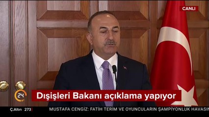 Bakan Çavuşoğlu konuşuyor