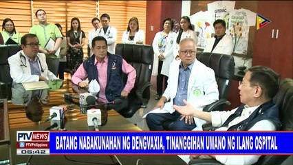 #PTVNEWS: Batang nabakunahan ng Dengvaxia, tinanggihan umano ng ilang ospital