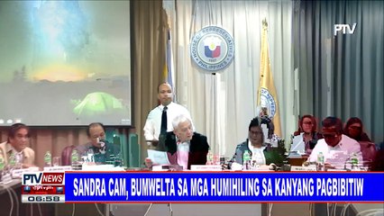 #PTVNEWS: Sandra Cam, bumwelta sa mga humihiling sa kanyang pagbibitiw