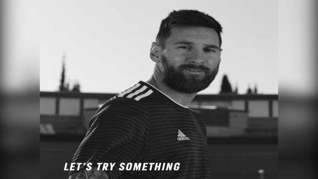 Messi shows off skills to promote Adidas boots