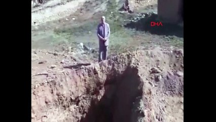 Çorum'da 30 metrelik obruk hayrete düşürdü