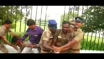 சென்னையில் 2 காவலர்கள் தீ குளிக்க முயன்றதால் பரபரப்பு-வீடியோ