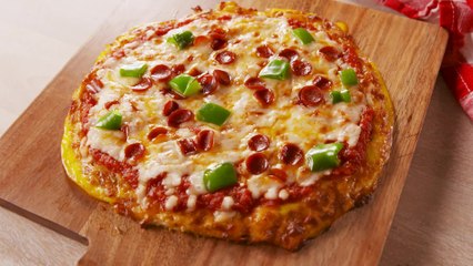 The Crust Of This Low-Carb Pizza Is Basically An Omelette