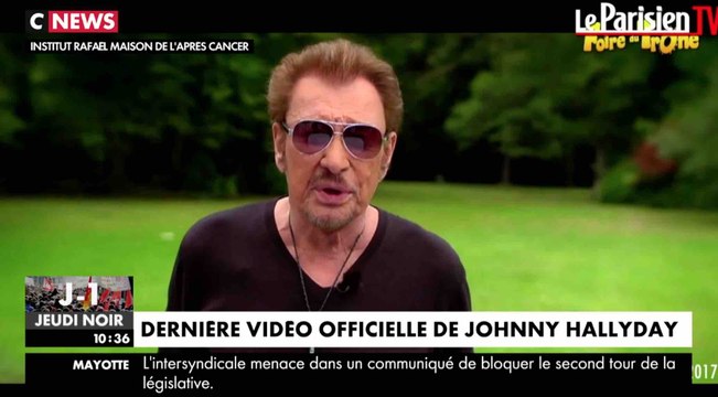 La dernière vidéo de Johnny Hallyday - ZAPPING ACTU DU 21/03/2018