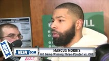 Marcus Morris On Game-Winning Three-Pointer For Celtics Vs. OKC