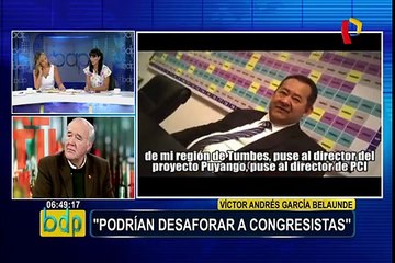 下载视频: García Belaúnde: “Congresistas involucrados en videos podrían ser desaforados”